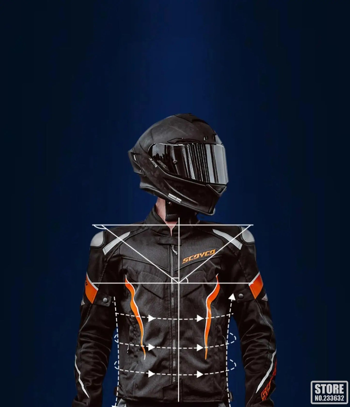 SCOYCO Moto Giacca Impermeabile Anticaduta Traspirante In Rete Con Protezioni Motocross Pantaloni Tuta Uomo