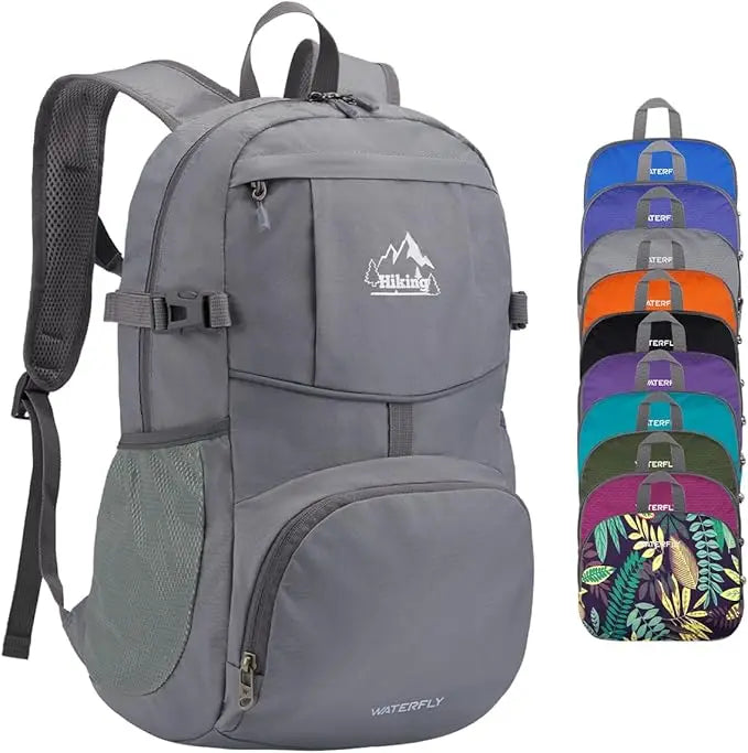 Waterfly Zaino da Trekking Pieghevole Impermeabile Ultraleggero 25 Litri Unisex per Donna e Uomo