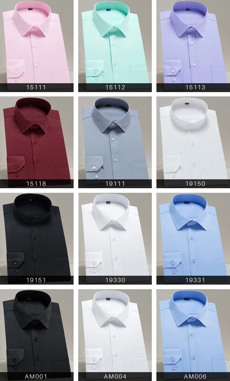 Camicie Da Uomo Eleganti Payel Semi Formale A Maniche Lunghe Con Abbottonatura E Cuciture A Contrasto