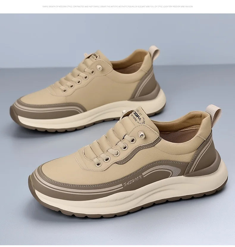 Scarpe Da Uomo Slip On In Pelle Impermeabili Antiscivolo Leggere Traspiranti Mocassini Casual Allingrosso