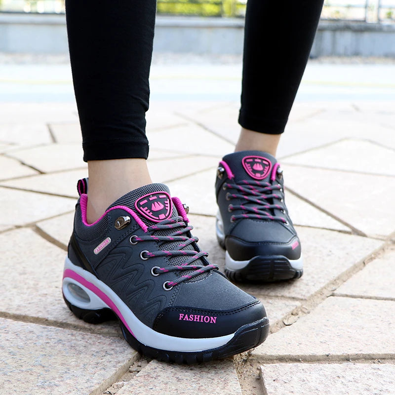Scarpe Da Ginnastica Da Donna Comode Con Plateau Traspiranti Scarpe Casual Da Donna Stringate Per Esterno