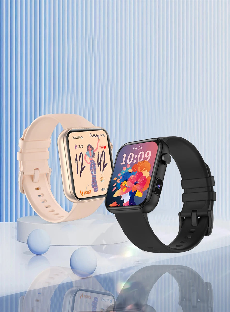 Nuovo Smartwatch Fotocamera per Uomo e Donna Registrazione Foto e Video Fitness Salute Impermeabile Chiamate Bluetooth