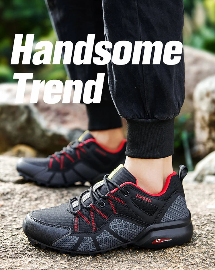 Scarpe sportive da trekking da uomo Stivali da allenamento per escursionismo impermeabili all'aperto Scarpe tattiche da caccia comode e resistenti all'usura da uomo