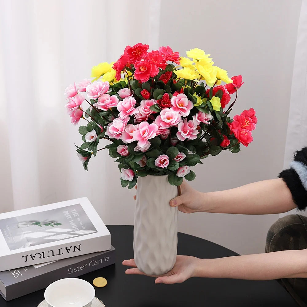 Fiore Di Rosa Artificiale 33cm Bouquet Finto Decorazione Casa Ghirlanda Fai Da Te Matrimoni San Valentino