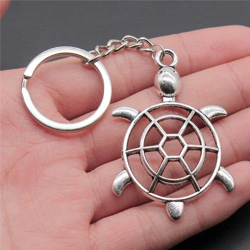 Portachiavi Tema Animali Marino Conchiglia Tartaruga Marina Cavalluccio Marino Polpo Calamari Stella Marina Sirena Regalo