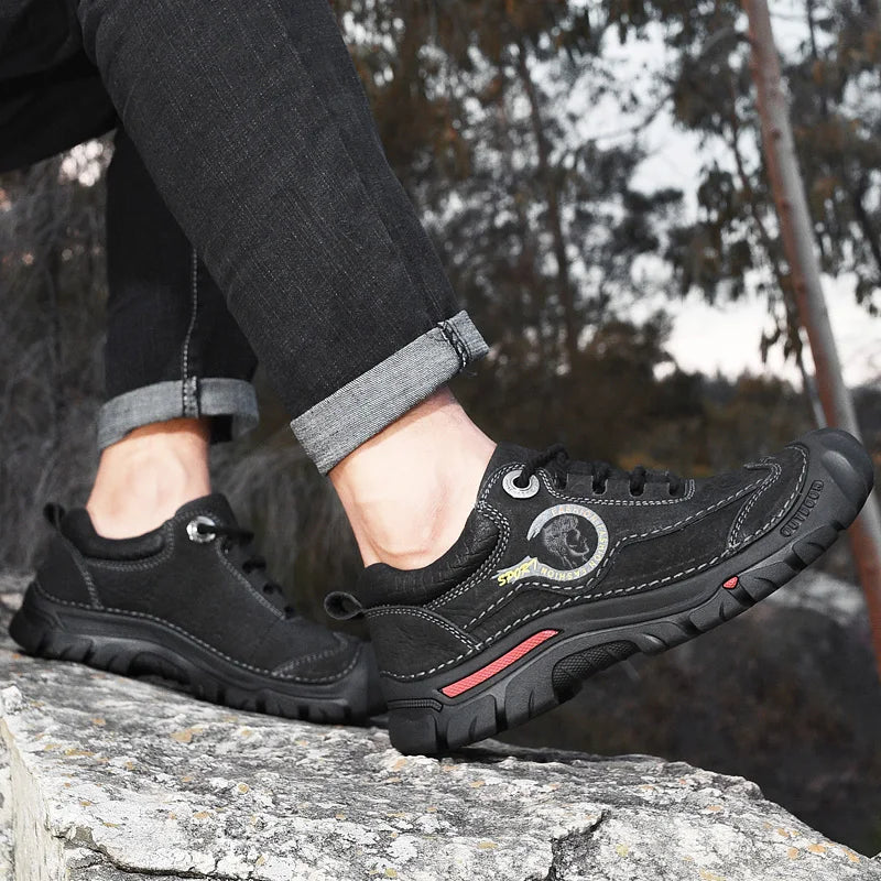 Scarpe Da Trekking Da Campeggio In Vera Pelle Uomo Scarpe Da Ginnastica Sportive Da Uomo Per Tempo Libero