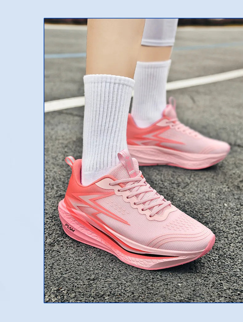 Scarpe Da Corsa Uomo E Donna Leggere Traspiranti Per Maratona Con Bordo In Carbonio Scarpe Sportive Di Tendenza