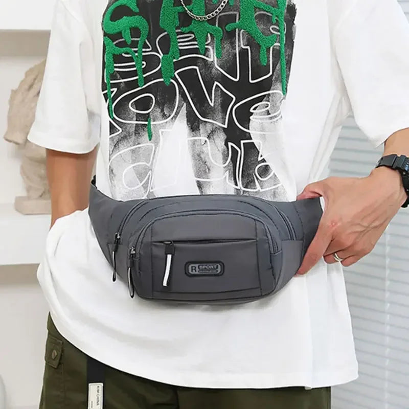 Marsupio Da Uomo In Tela Ultra Sottile Antifurto Per Corsa All Aperto Unisex Sportivo