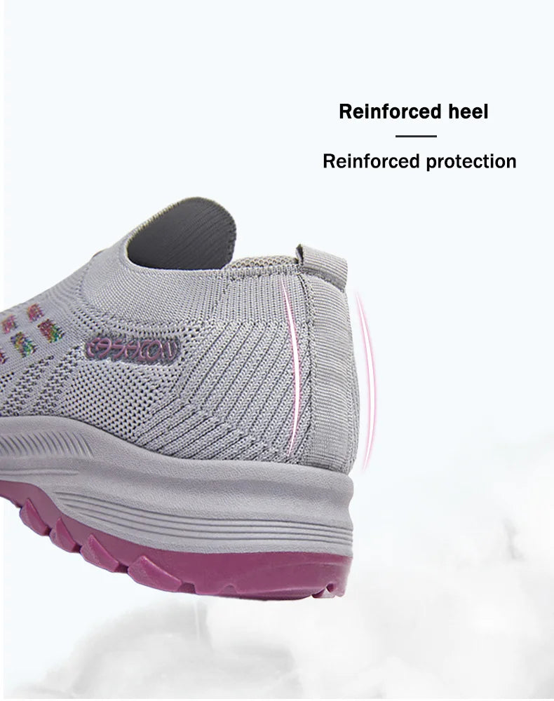 TaoBo scarpe da passeggio 2023 estate nuove scarpe da donna traspiranti senza pizzo suola morbida calzini Sneakers Comfort scarpe sportive da donna Tennis
