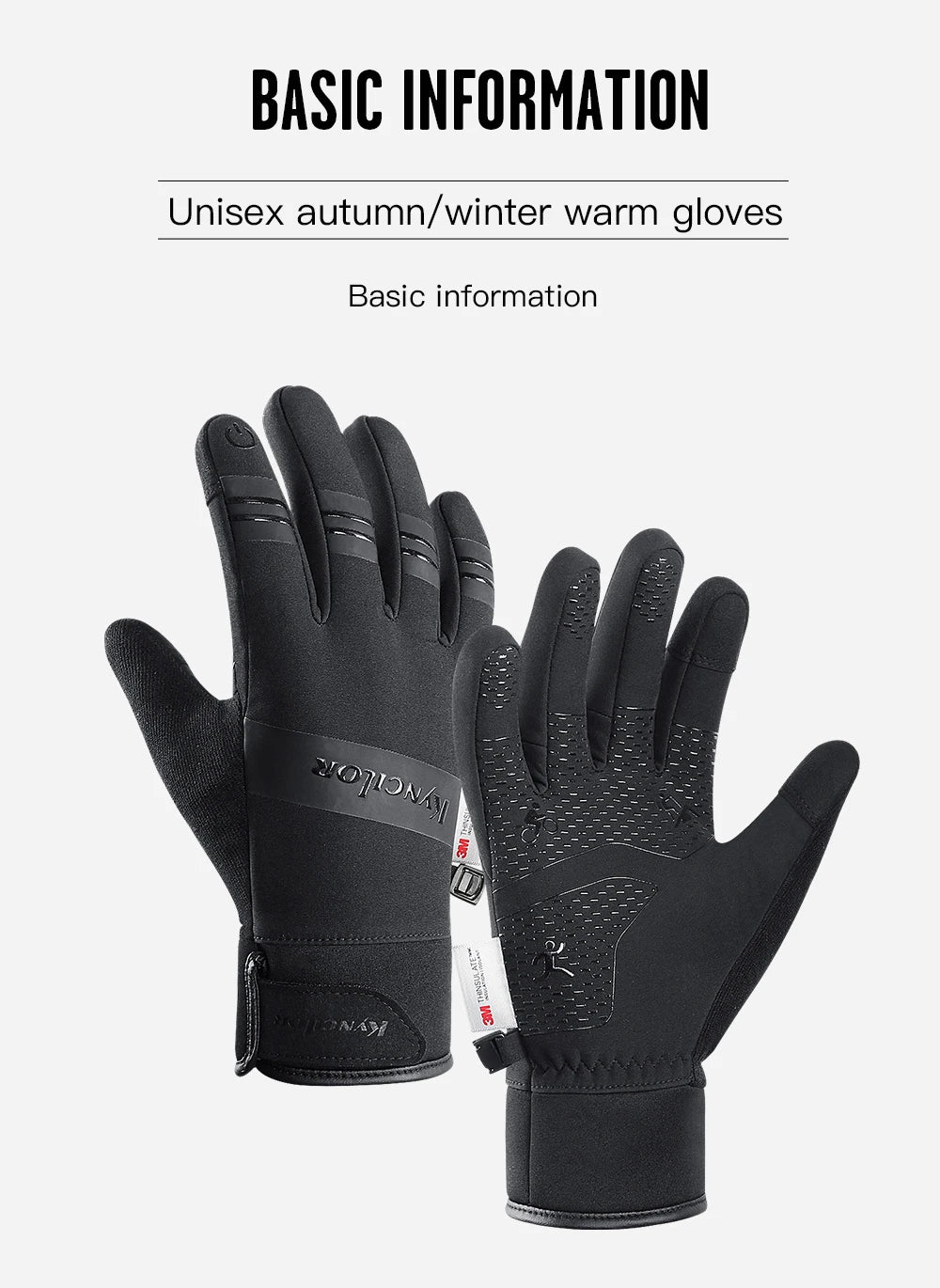 Guanti Invernali Da Ciclismo Esterno Impermeabili Antivento Con Touch Screen Per Moto Sci Equitazione Universali 3M