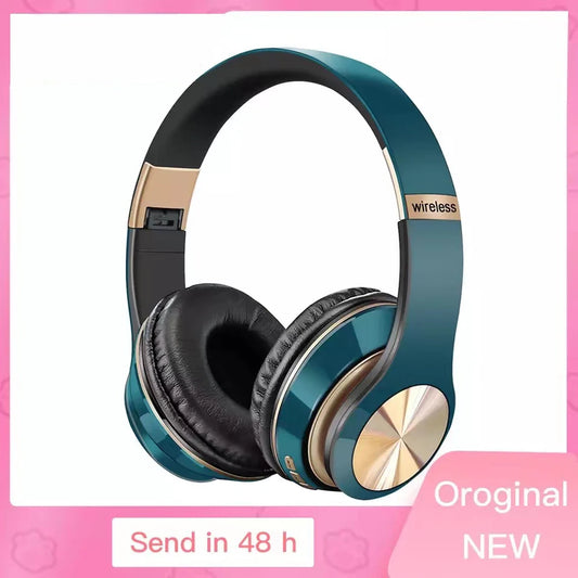 Auricolare Bluetooth wireless T5 con riduzione del rumore del microfono pieghevole per cuffie cablate per telefono Blutooth Pc Gamer Girl Sale