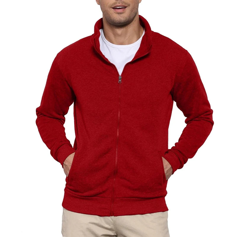 Giacca Da Uomo Leggera Senza Cappuccio Con Zip Per Esterni Streetwear M A 3XL Taglie Disponibili