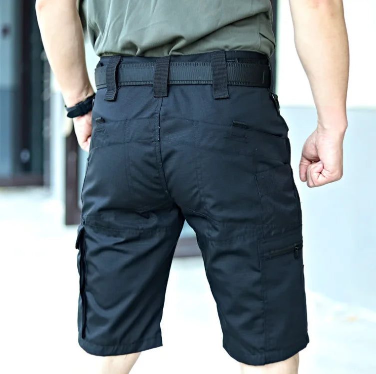 Pantaloncini Mimetici Da Uomo Estate Asciugatura Rapida Tasche Multiple Militari Escursionismo All Aperto Jogger