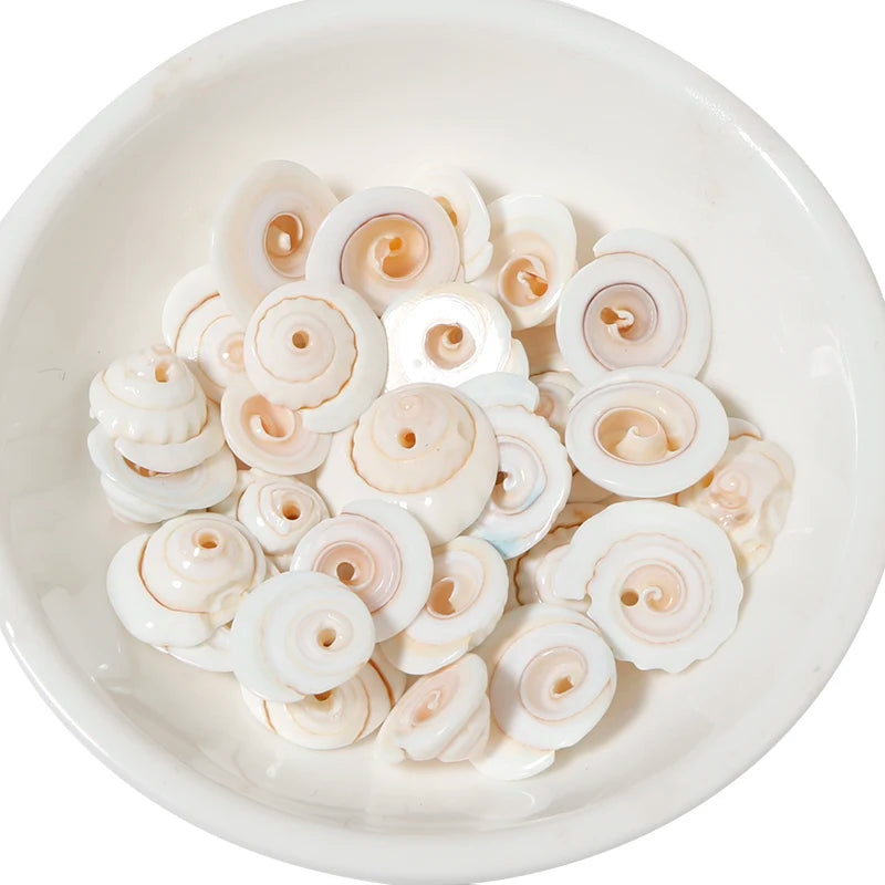 Perline Di Conchiglia Di Mare 30g 40g 50g Conchiglie A Spirale Distanziatori Per Artigianato Fai Da Te Decorazioni Casa