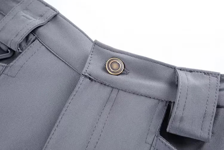 Pantaloni Uomo Softshell Cargo Elastico Per Escursionismo Trekking Arrampicata Campeggio Aperto Rapida Asciugatura 5XL