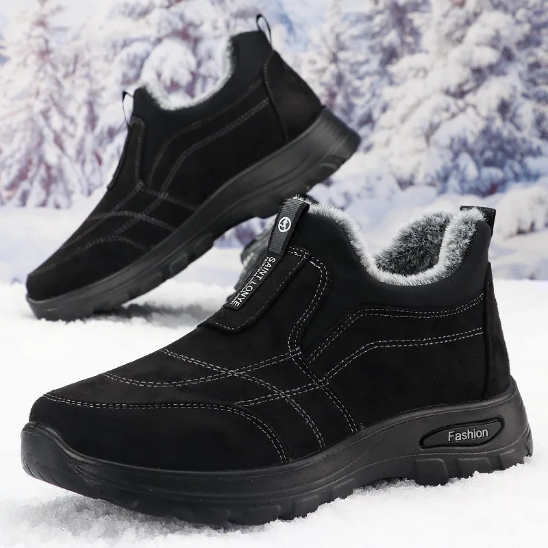 Scarpe Invernali Da Uomo In Cotone Con Velluto E Isolamento Spesso Scarpe Da Lavoro Da Uomo