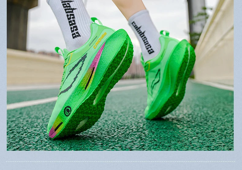 Scarpe Da Corsa Con Piastra In Carbonio Per Maratona Traspiranti Leggere Per Uomo E Donna Comode E Antiscivolo