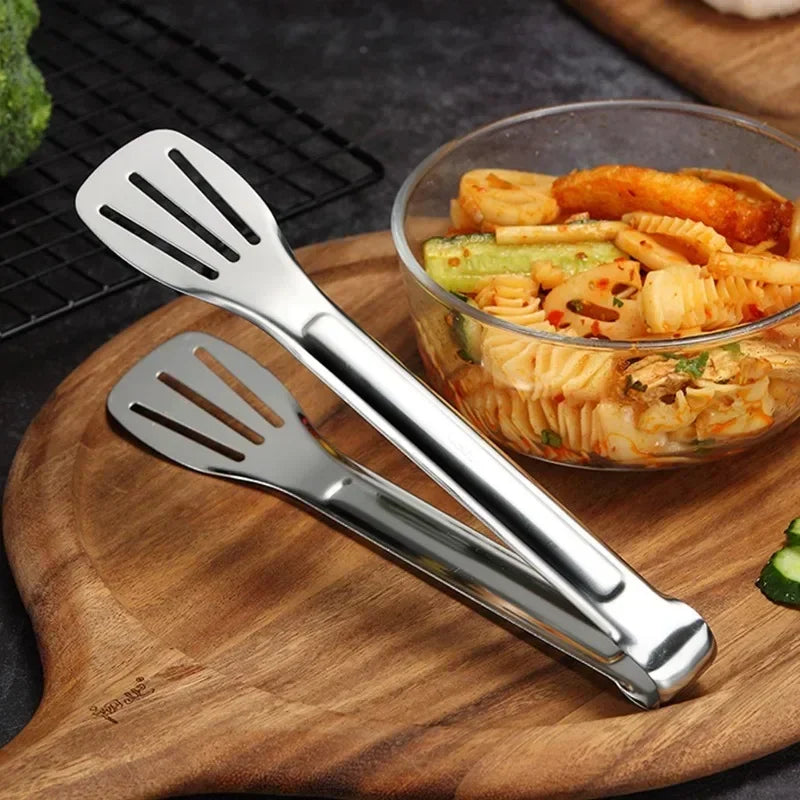 Pinze Per Alimenti In Acciaio Inossidabile 304 Barbecue Antiscivolo Per Cucina Clip Griglia Pesce Bistecca Pane