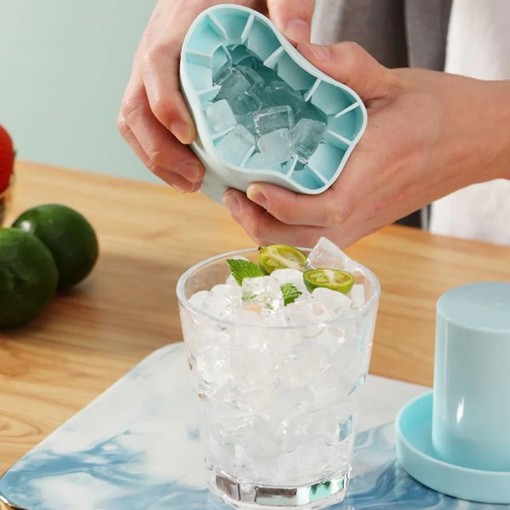 Stampo Per Cubetti Di Ghiaccio In Silicone Per Uso Alimentare Per Whisky E Bar Ecologico Pratico