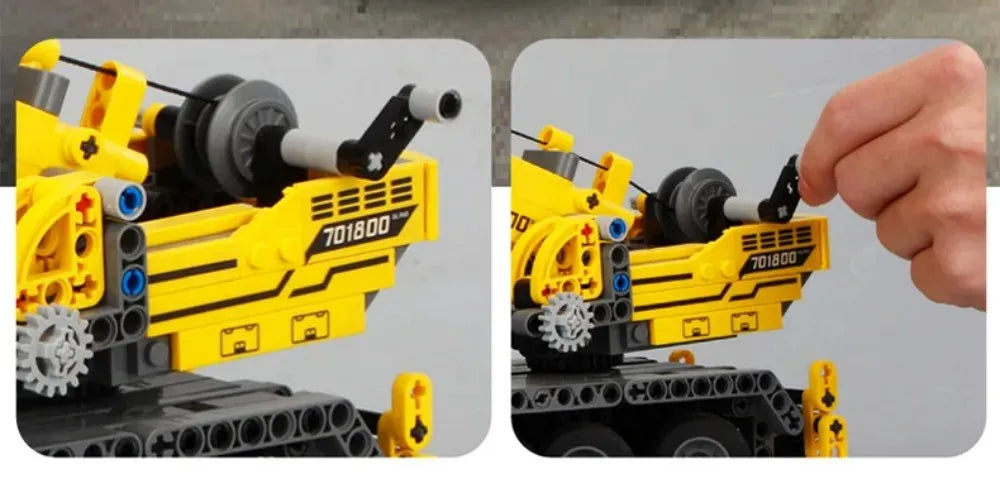 Set Costruzioni Multi Veicoli Caricabatteria Gru Camion Fai Da Te Blocchi Ingegneria Giocattolo Per Bambini