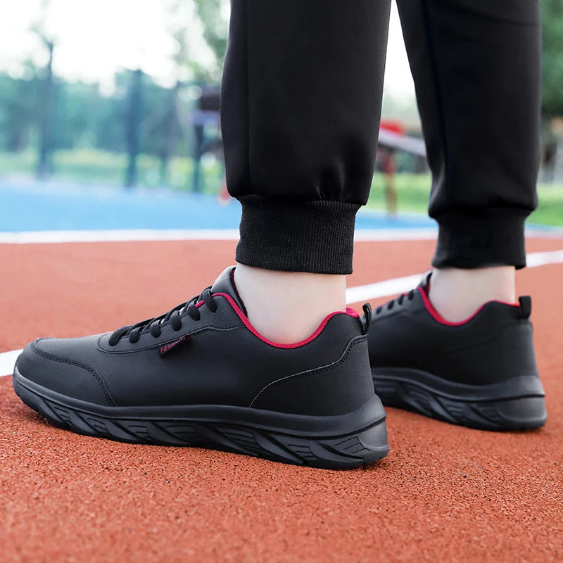 Scarpe Da Uomo In Pelle Traspiranti Da Corsa Scarpe Casual Vulcanizzate Sneakers Per Tempo Libero