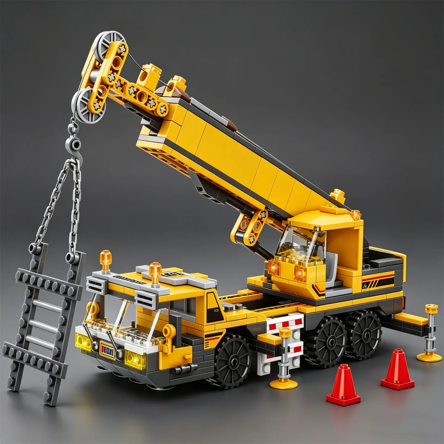 Crane City Serie Ingegneristica Blocchi Da Costruzione Escavatore Gru A Torre Camion Pompa Per Calcestruzzo Giocattolo