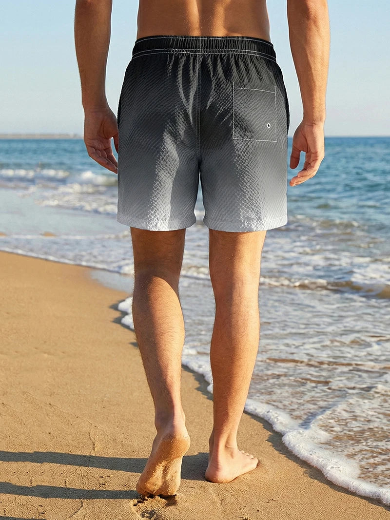 Pantaloncini Da Spiaggia Da Uomo Con Asciugatura Rapida Fodera In Rete Tasche Shorts HooThreads Costume Da Bagno