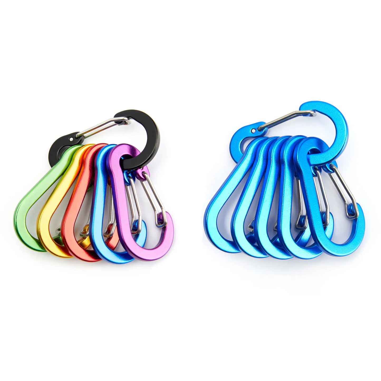 Moschettone Clip Set Sei Dodici Pezzi Turistico Piccoli Ganci Pesca All'aperto Campeggio Ciclismo Portachiavi Fibbie