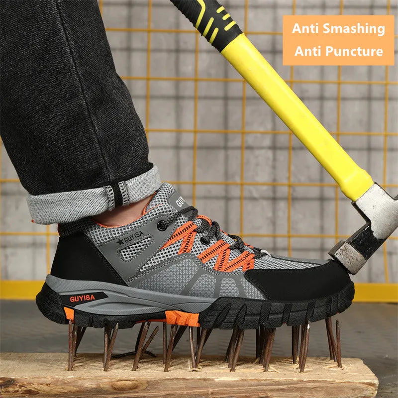 Scarpe Da Lavoro Con Punta In Acciaio Antinfortunistiche Da Uomo Antiscivolo Indistruttibili