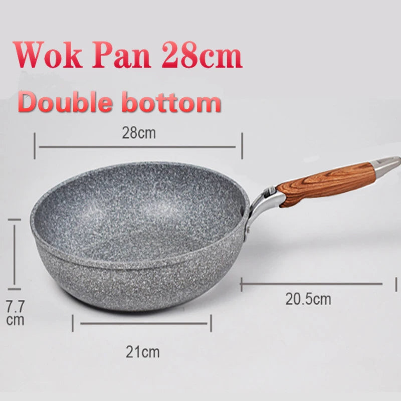 Padella antiaderente padella Wok padella per bistecca domestica Pancake fornello a induzione fornello a gas pentola speciale padella antiaderente durevole