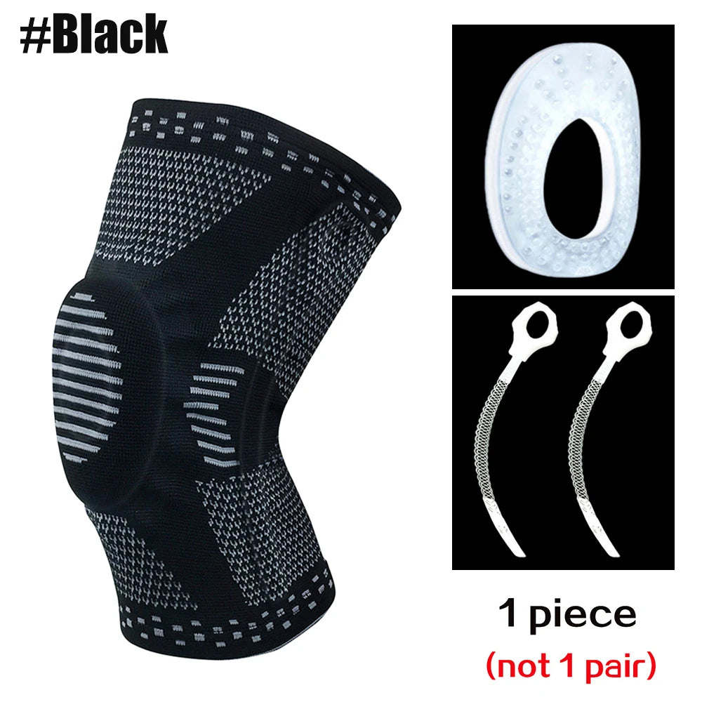 Ginocchiera Protezione Rotula In Silicone Per Atleti Sportivi Compressione Supporto Per Basket