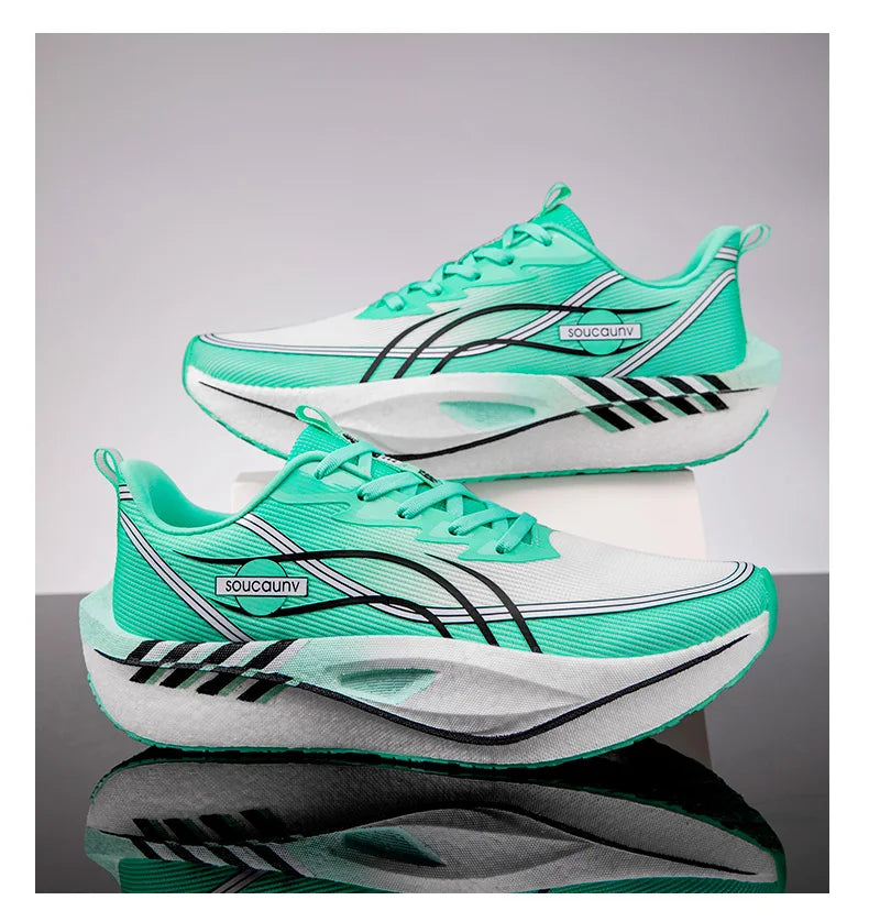 Scarpe Da Corsa Carbon Board Marathon Uomo Donna Traspiranti Leggere Antiscivolo Scarpe Da Ginnastica Atletiche