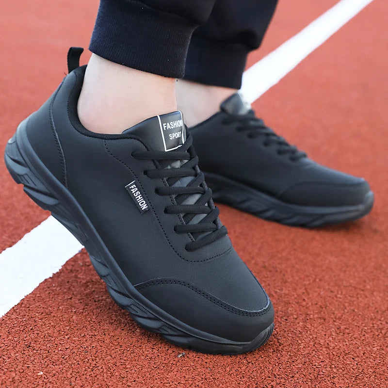 Scarpe Da Uomo In Pelle Traspiranti Da Corsa Scarpe Casual Vulcanizzate Sneakers Per Tempo Libero