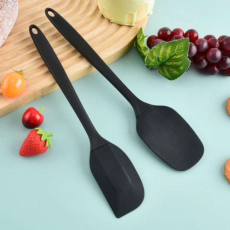 Set Di Utensili Da Cucina In Silicone Sei Pezzi Con Spatola Raschietto Integrato Per Crema Spazzola Per Olio