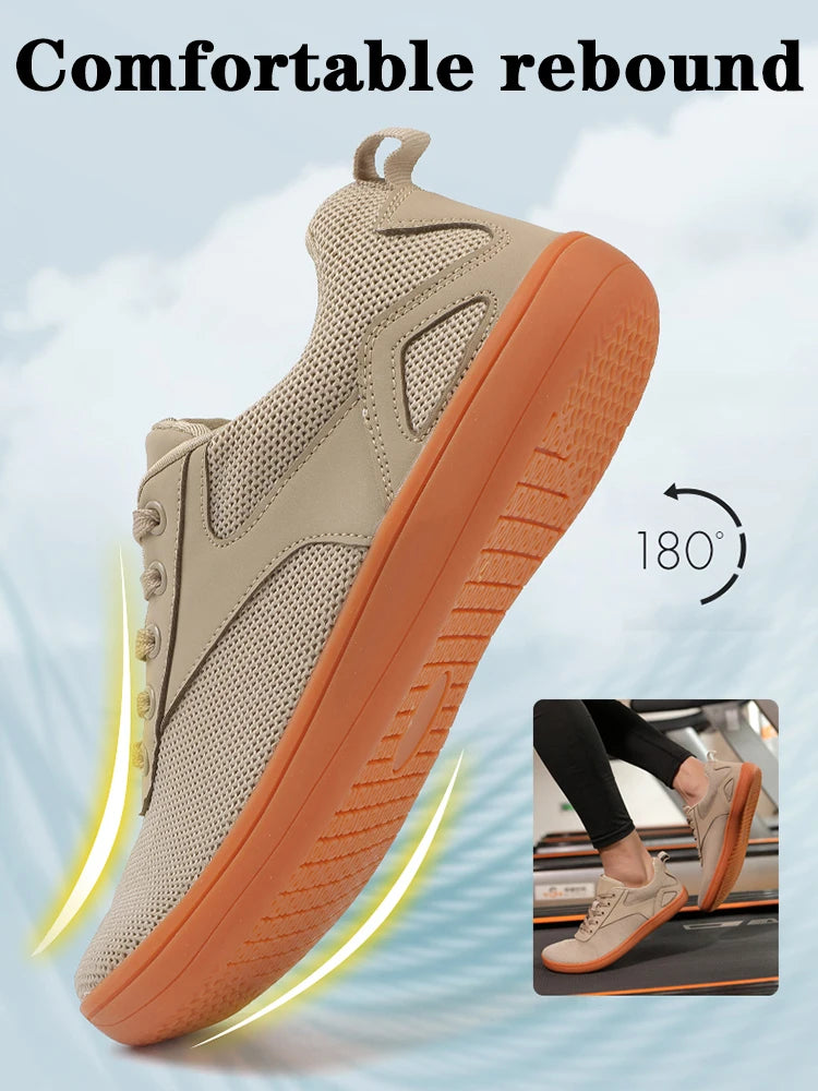 Scarpe Da Passeggio Traspiranti In Mesh Unisex A Punta Larga Per Uomo Comode Scarpe Sportive Per Esterni