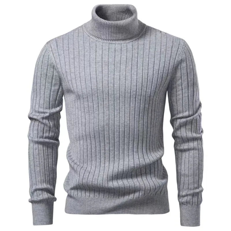 Animal Game Maglione Dolcevita Da Uomo A Righe In Lana Caldo Per Autunno Inverno Stile Casual