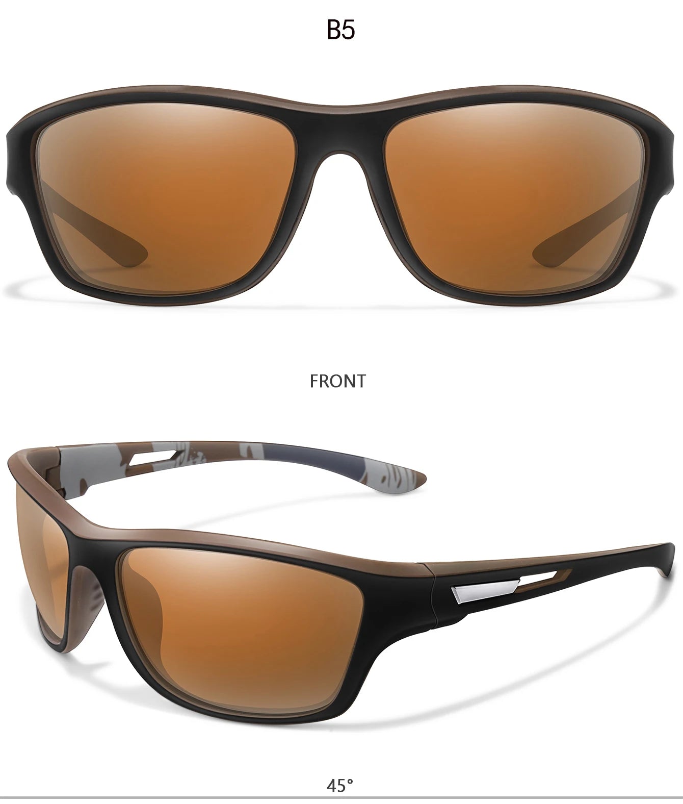 Occhiali Da Sole Polarizzati Unisex Per Pesca Trekking Ciclismo All Aperto UV400 Antiriflesso