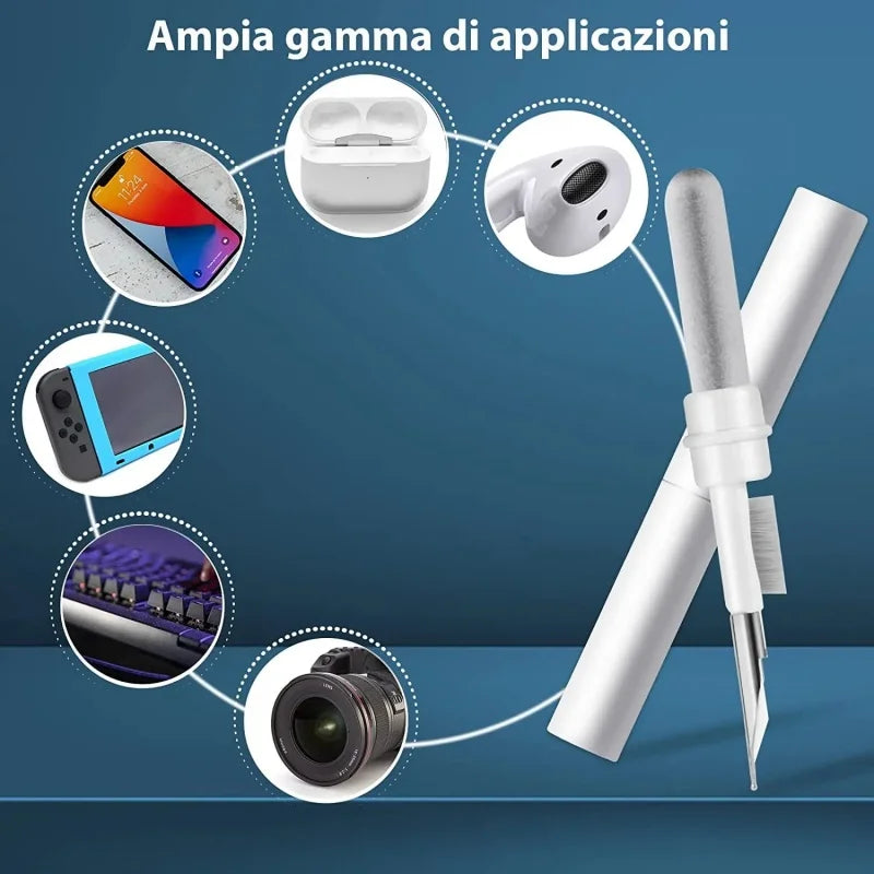 Kit Di Pulizia Per Auricolari Bluetooth AirPods Pro 1 2 3 Custodia Penna Spazzola Strumento