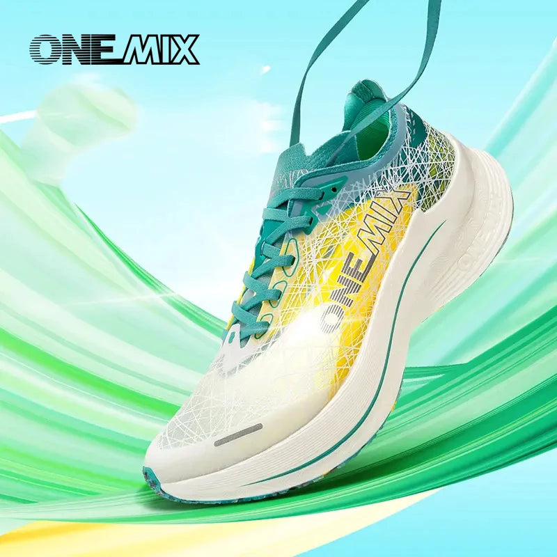 Onemix Marathon Scarpe Da Corsa Con Piastra In Carbonio Ultraleggere Tecnologia Di Rimbalzo Sneakers Da Uomo All Aperto