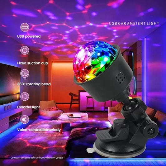 Luci LED Per Palco Rotanti Disco Ball Strobe RGB Colorato Per Party Club Regalo Di Natale Lampada Laser Show