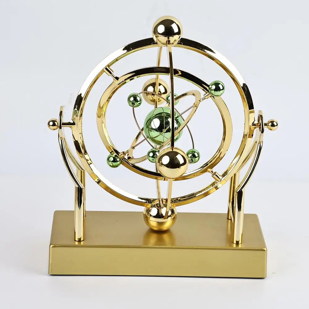 Pendolo Perpetuo Orbita Celeste Decorazione da Scrivania Cinetica Modello Astronomico per Home Office Scultura Rotante