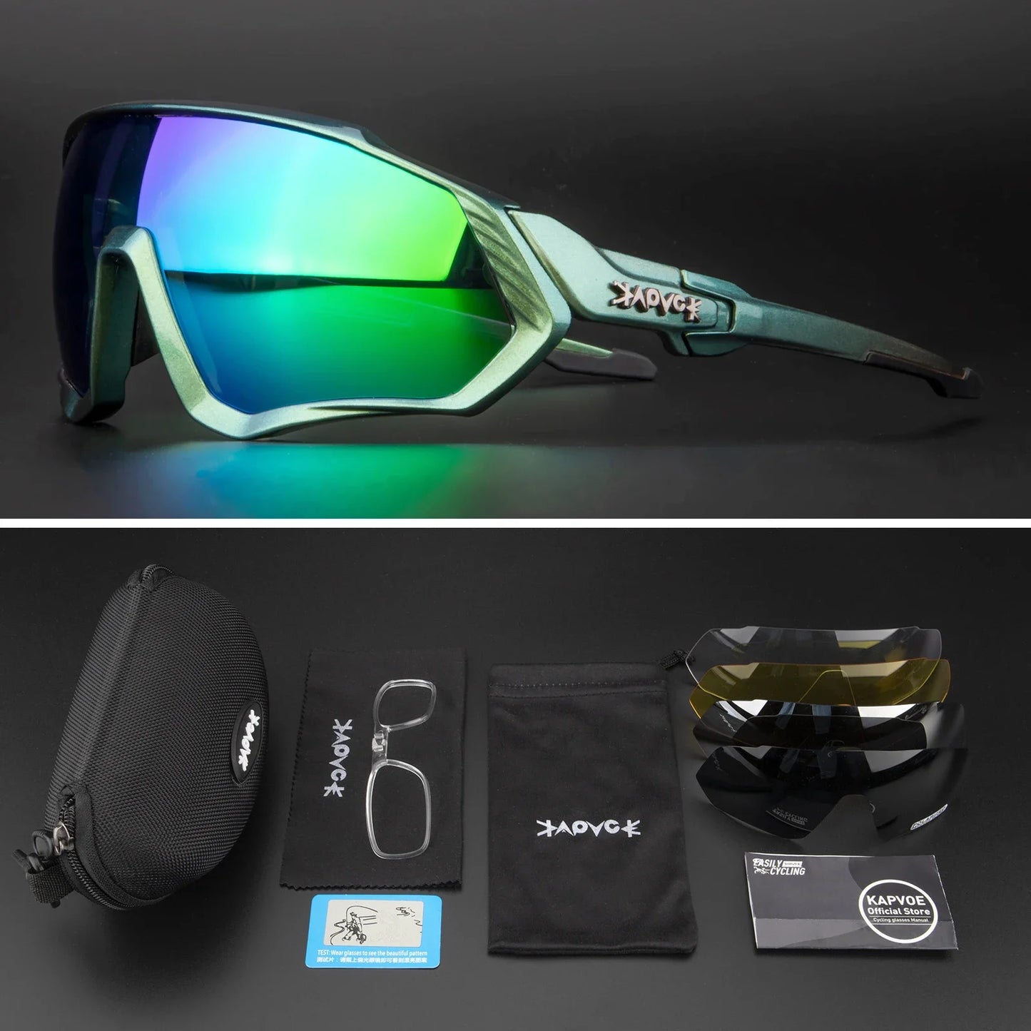 Occhiali Da Ciclismo Polarizzati Per Sport All'Aperto Corsa Pesca MTB Bici Da Strada Unisex Uomo Donna