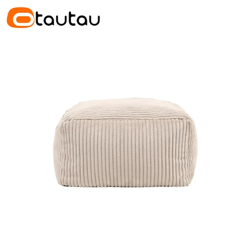 Otautau Pouf In Velluto A Coste Senza Riempitivo Pavimento Beanbag Sedia Lettino Ottomano Mobili Senza Telaio DD025