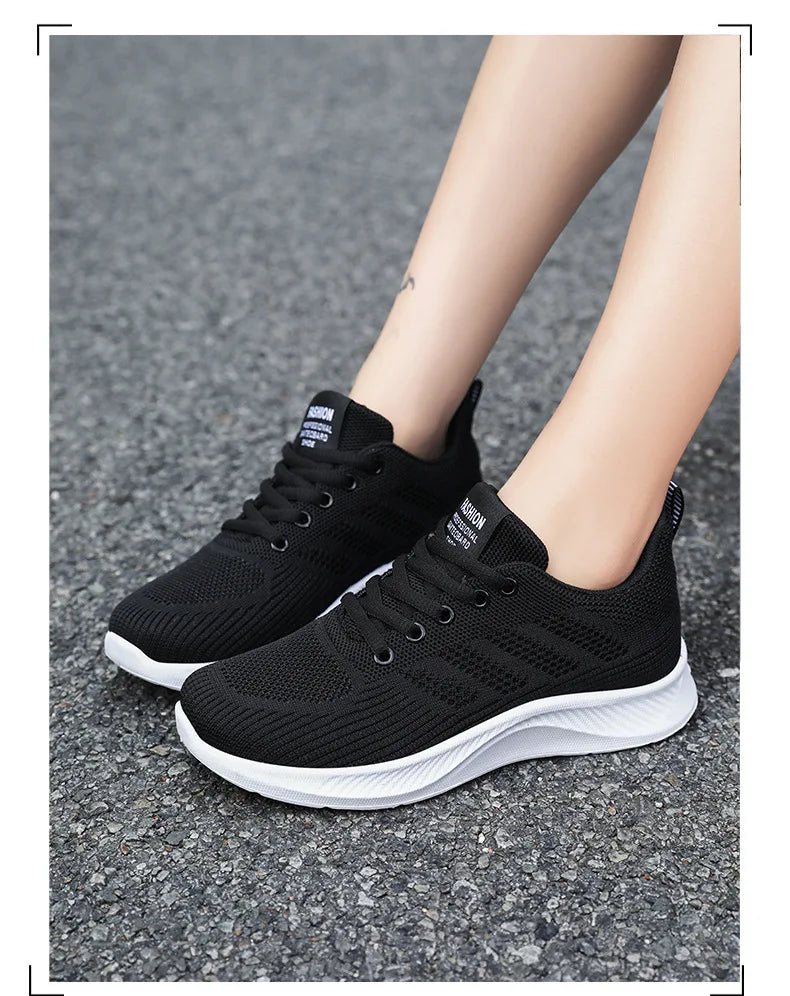 Scarpe da Ginnastica da Donna Traspiranti in Rete Monofacciale con Suola Morbida Ideali per Running e Allenamento