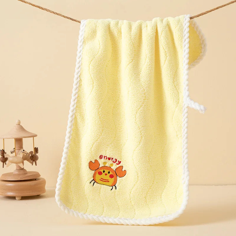 Asciugamano In Pile Corallo Per Bambini 25x50 Cm Morbido E Assorbente Regalo Ideale Con Stampe Cartoni Animati