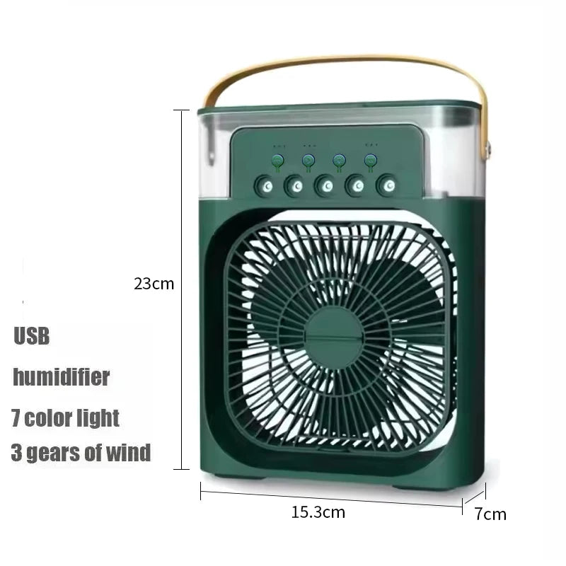 Ventilatore 3 In 1 Condizionatore D Aria Portatile Domestico Umidificatore LED Luce Notturna Per Ufficio Casa