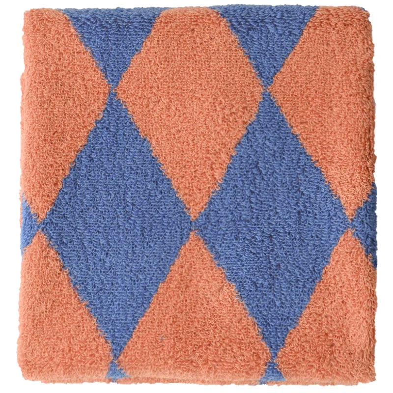 Asciugamano In Cotone A Righe Retrò 70x140 Cm Morbido E Assorbente Per Casa Palestra Cucina