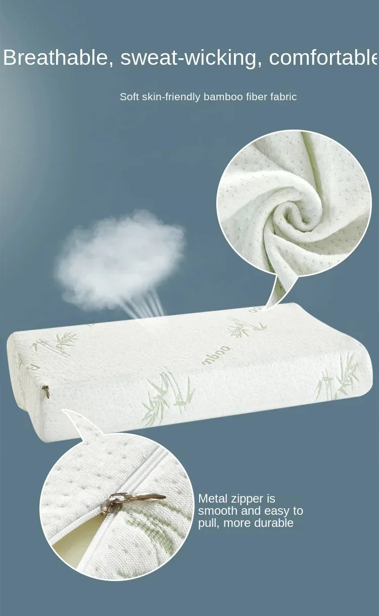 Cuscino Lungo In Memory Foam Ortopedico Per Dormire Con Protezione Del Collo Premaman A Forma Lunga Rimbalzo Lento