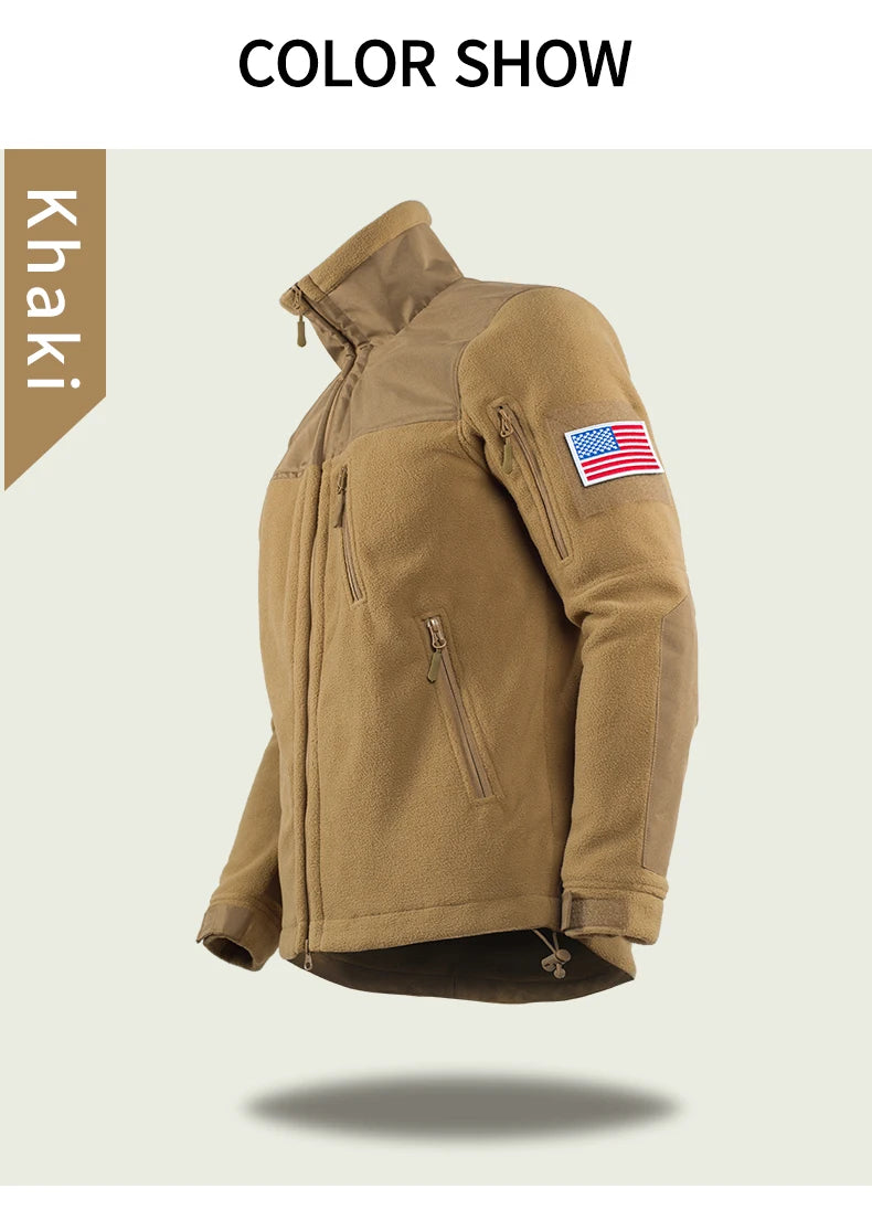 Giacca Invernale Tattica Militare In Pile Caldo Mimetico Cappotto Da Uomo Da Safari Outwear Abbigliamento Outdoor