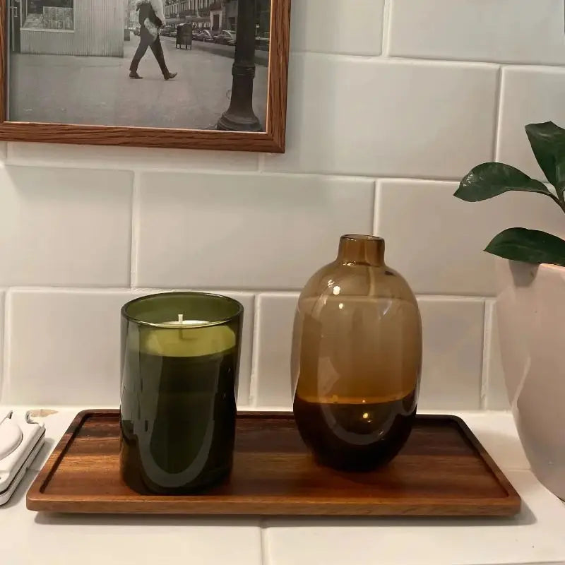 Vassoio In Legno Naturale Rettangolare Per Snack Di Frutta Portata Da Casa E Hotel Decorazione Forniture